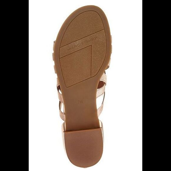 Marc Fisher Cross Weave Stretch Sandals Play Light Pink - Medium - Picture 5 of 7